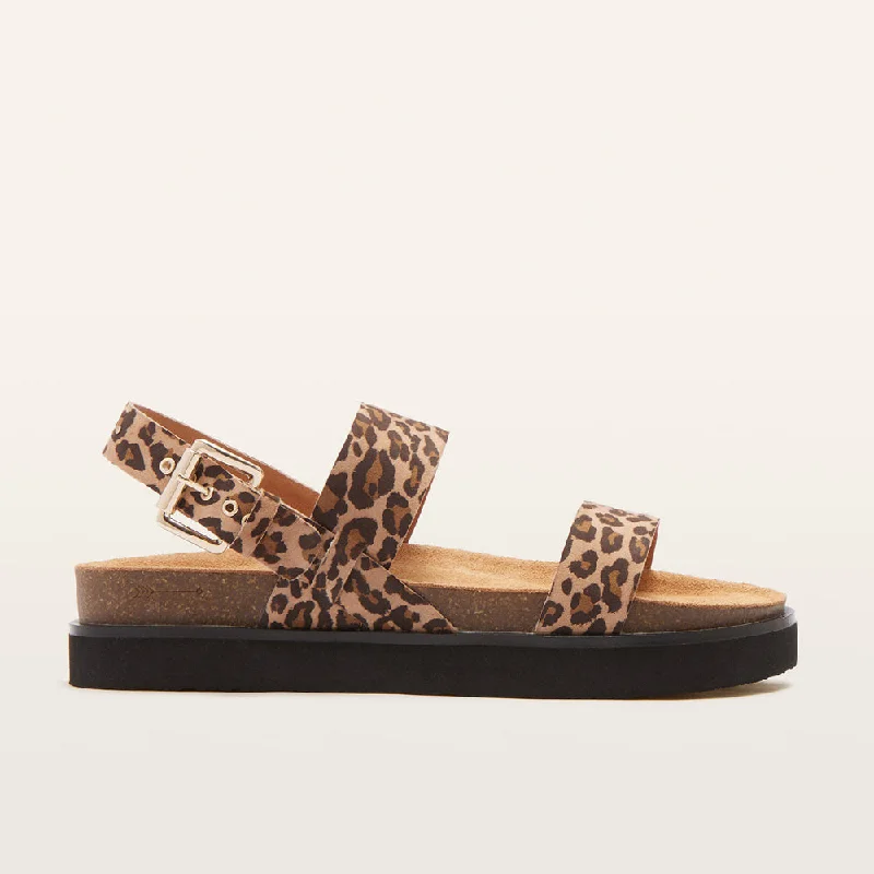 Hunter Camel Leopard Print