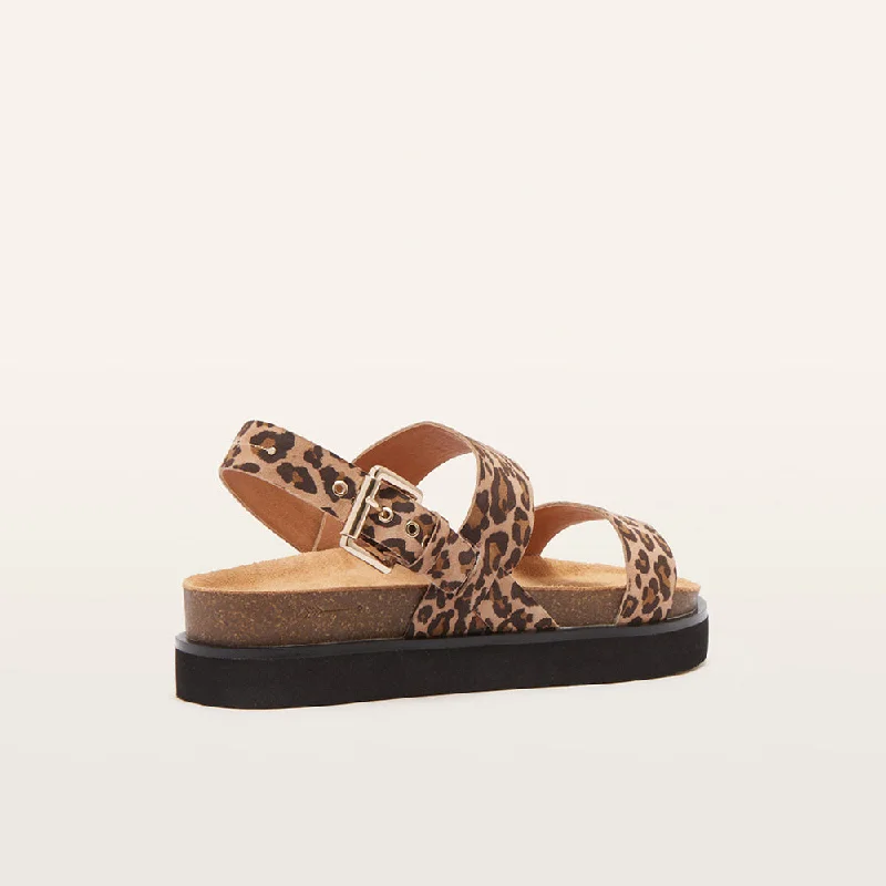 Hunter Camel Leopard Print