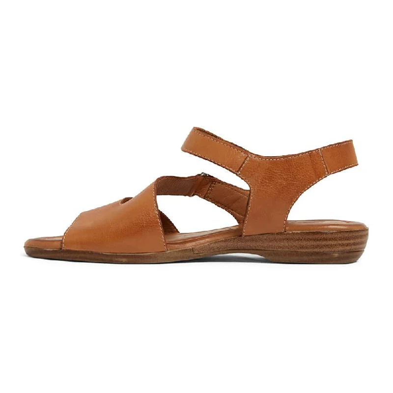 Kenya Sandal in Cognac Leather