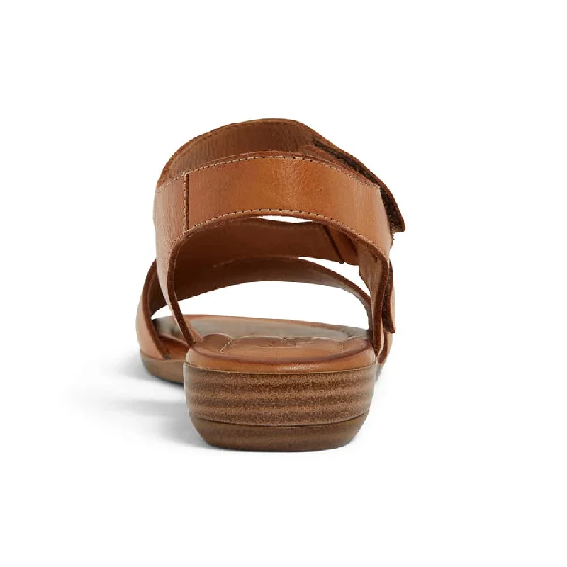 Kenya Sandal in Cognac Leather