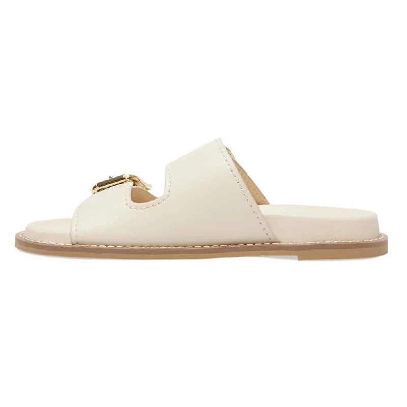 Randall Slide in Nude Leather