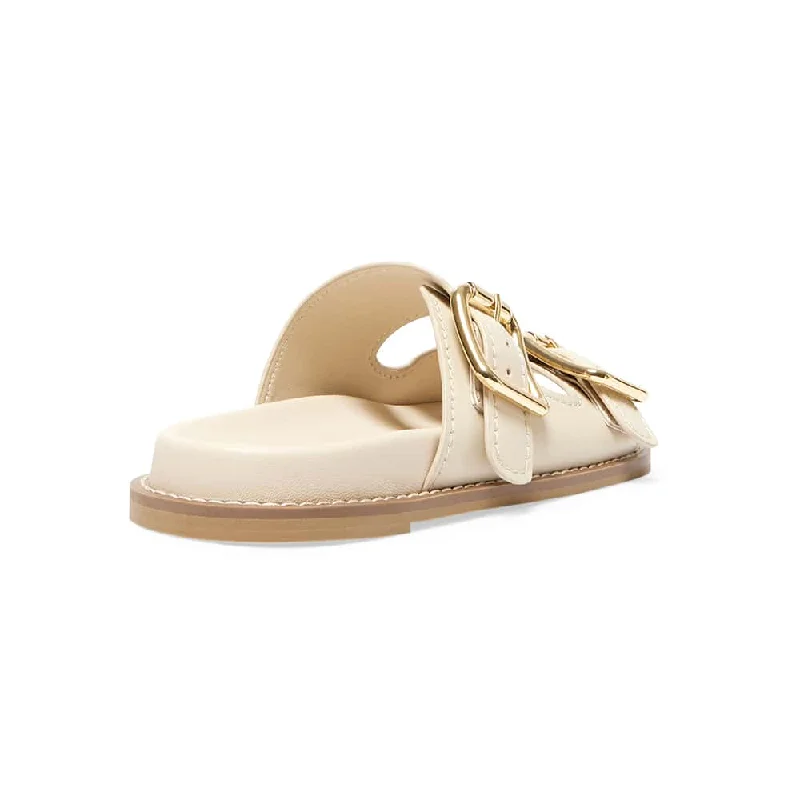 Randall Slide in Nude Leather