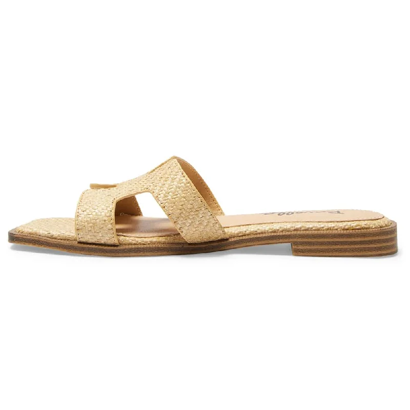 Rhodes Slide in Natural Raffia