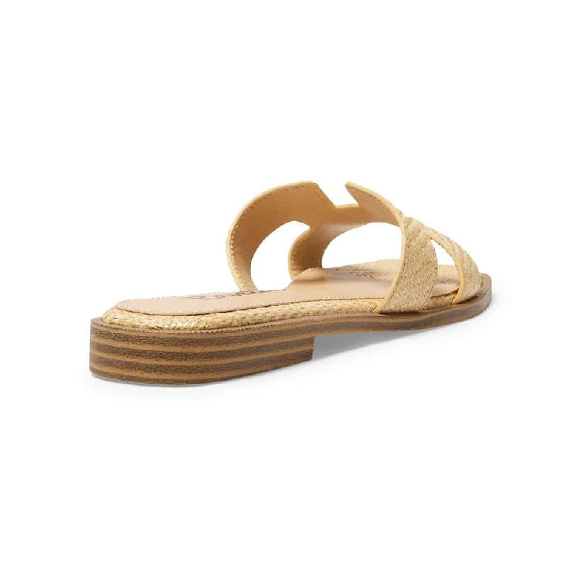 Rhodes Slide in Natural Raffia