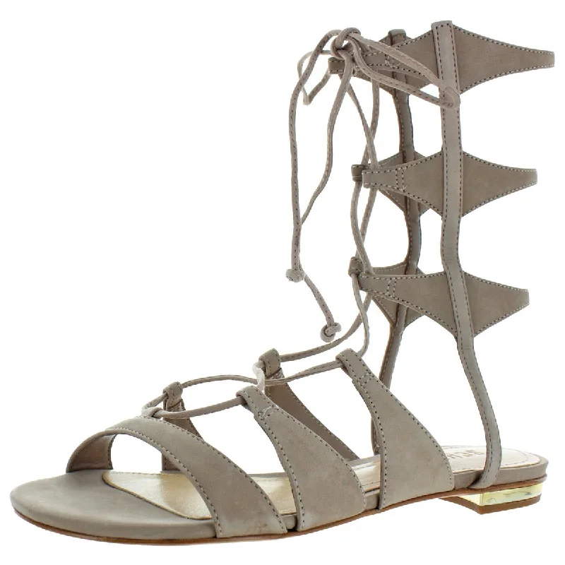 Schutz Erlina Women's Suede Flat Gladiator Sandals